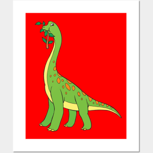 Giant Brachiosaurus Dinosaur Posters and Art